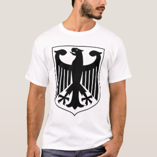 Deutsches Wappen Schwarz-Weiß-Minimalistische Kuns T-Shirt