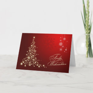 Deutsches Weihnachten - Gold u. roter funkelnder