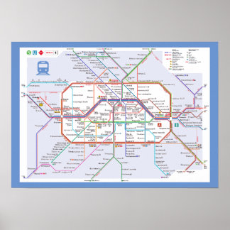 " Deutschland: 2022/heute Berlin - Liniennetz ... Poster