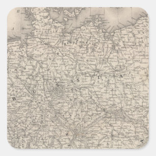 Deutschland 26 quadratischer aufkleber