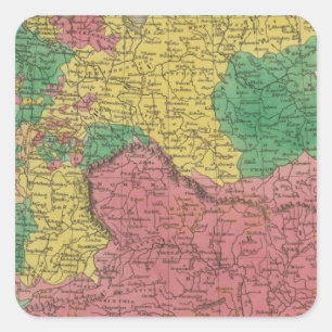 Deutschland 29 quadratischer aufkleber