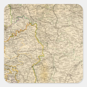 Deutschland 2 quadratischer aufkleber