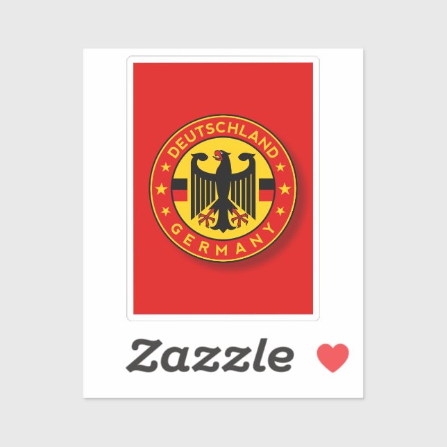 Deutschland, Abzeichen Deutschland Aufkleber (Blatt)