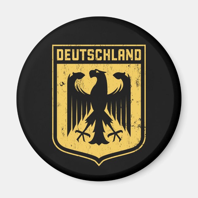 Deutschland Adler - Deutsche Wappenrühre Magnet (Vorne)