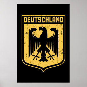 Deutschland Adler - Deutsche Wappenrühre Poster