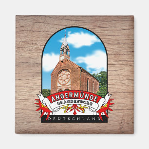 Deutschland Angermünde Vintage souvenir Magnet