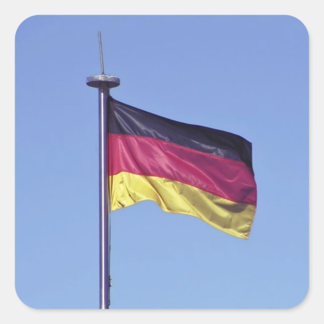 Deutschland-Aufkleber Quadratischer Aufkleber (Vorderseite)