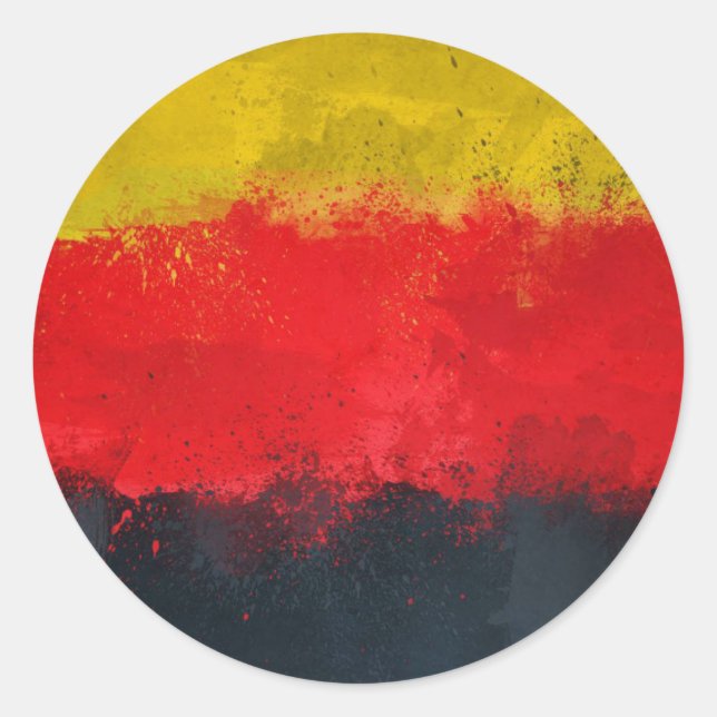 Deutschland-Aufkleber Runder Aufkleber (Vorderseite)