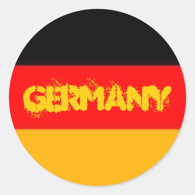 Deutschland-Aufkleber Runder Aufkleber (Vorderseite)
