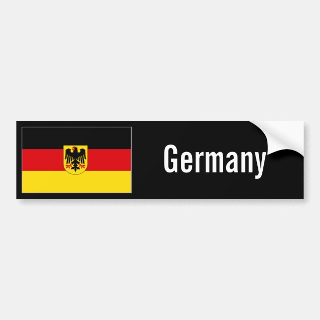 Deutschland-Autoaufkleber Autoaufkleber (Vorne)