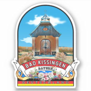 Deutschland Bad Kissingen Vintage souvenir Aufkleber