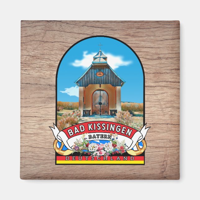 Deutschland Bad Kissingen Vintage souvenir Magnet (Vorne)