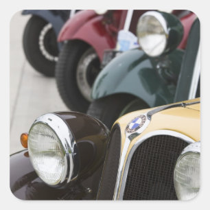 Deutschland, Bayern-Bayern, München. BMW Welt Auto Quadratischer Aufkleber