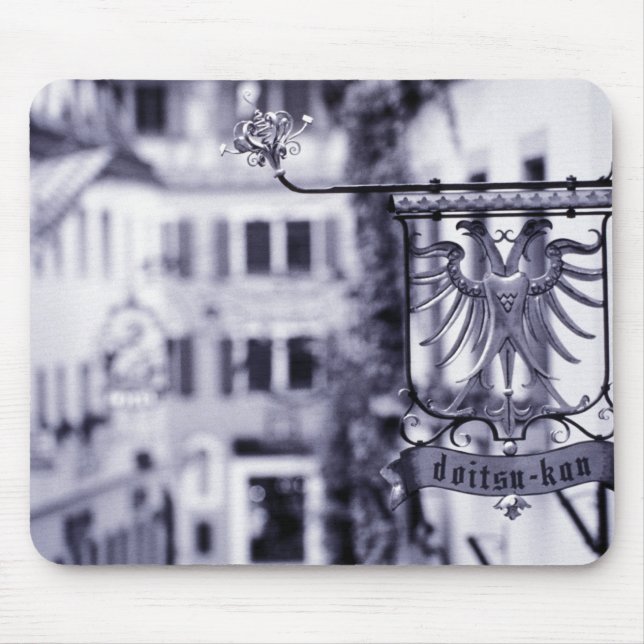 Deutschland, Bayern, Rottenburg. Hotelzeichen Mousepad (Vorne)