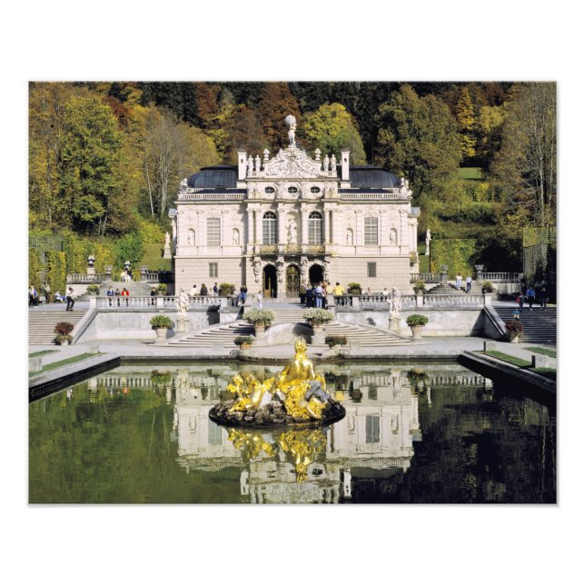 Deutschland, Bayern, Schloss Linderhof. Linderhof Fotodruck (Vorne)