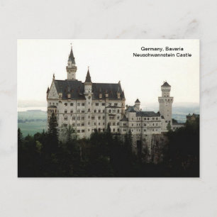 Deutschland, Bayern Schloss Neuschwannstein Postkarte
