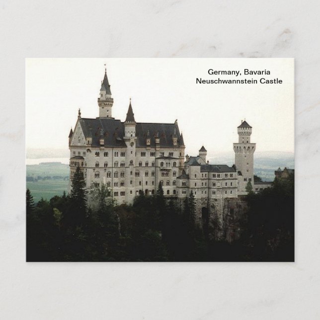 Deutschland, Bayern Schloss Neuschwannstein Postkarte (Vorderseite)