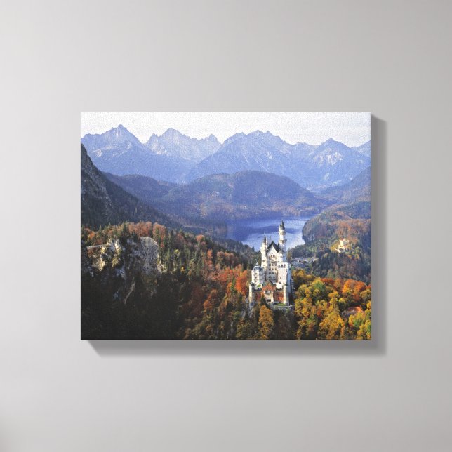 Deutschland, Bayern, Schloss Neuschwanstein. Extra Leinwanddruck (Vorderseite)