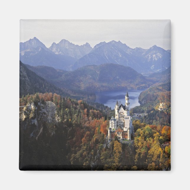 Deutschland, Bayern, Schloss Neuschwanstein. Extra Magnet (Vorne)