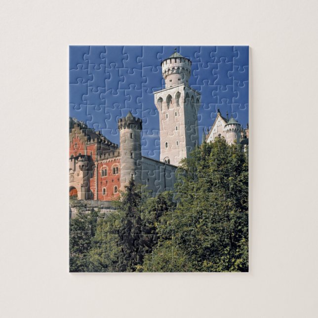 Deutschland, Bayern, Schloss Neuschwanstein. Puzzle (Vertikal)