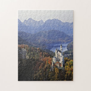 Deutschland, Bayern, Schloss Neuschwanstein. Puzzle