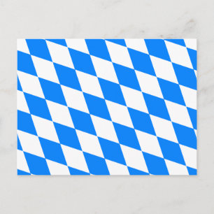 Deutschland Bayernflagge Postkarte