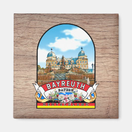 Deutschland Bayreuth Vintages Andenken Magnet