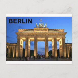 Deutschland Berlin Brandenburger Tor aufgehoben Postkarte
