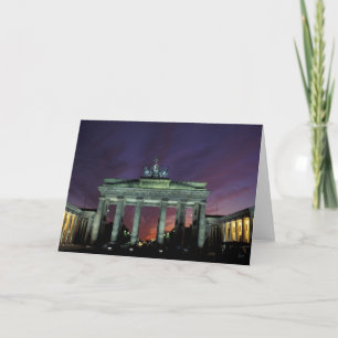 Deutschland, Berlin. Brandenburger Tor in der Nach Karte