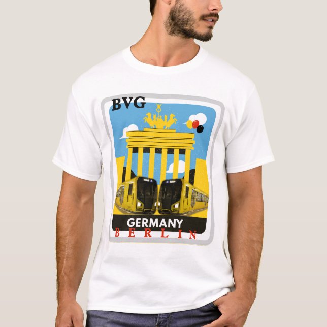 Deutschland Berlin Bvg-Shirt T-Shirt (Vorderseite)