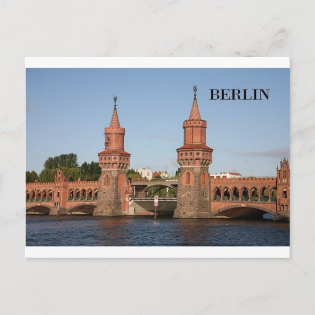Deutschland Berlin Oberbaumbrucke (St.K.) Postkarte (Vorderseite)