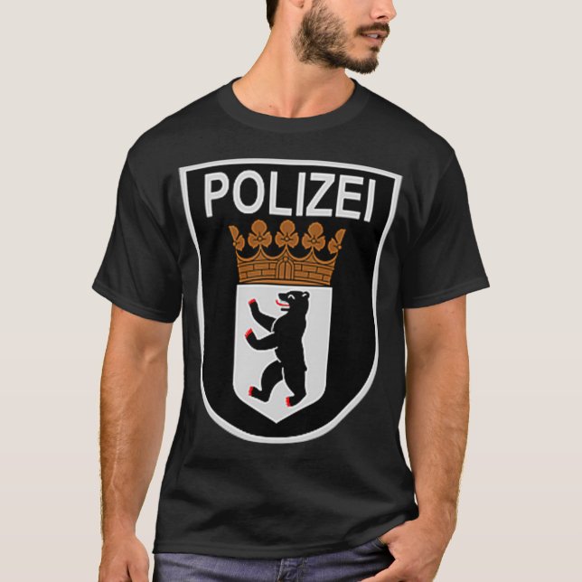 Deutschland Berlin Polizei Polizei Polizei T-Shirt (Vorderseite)