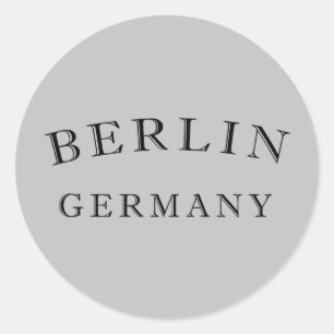 Deutschland Berlin Runder Aufkleber