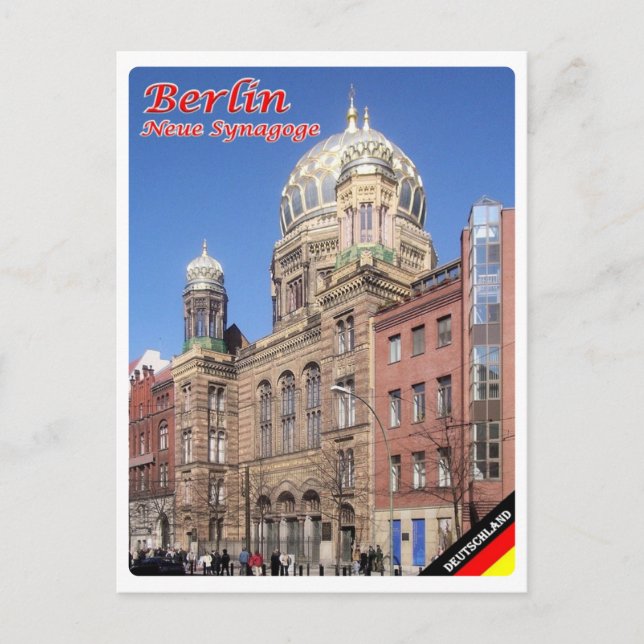 Deutschland - Berlin - Synagoge - Postkarte (Vorderseite)