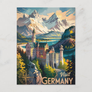 Deutschland besuchen postkarte