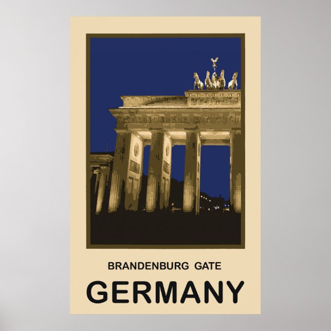 Deutschland Brandenburger Tor Poster (Vorne)