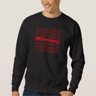 Deutschland Cool Vintag Inspiriert Sweatshirt