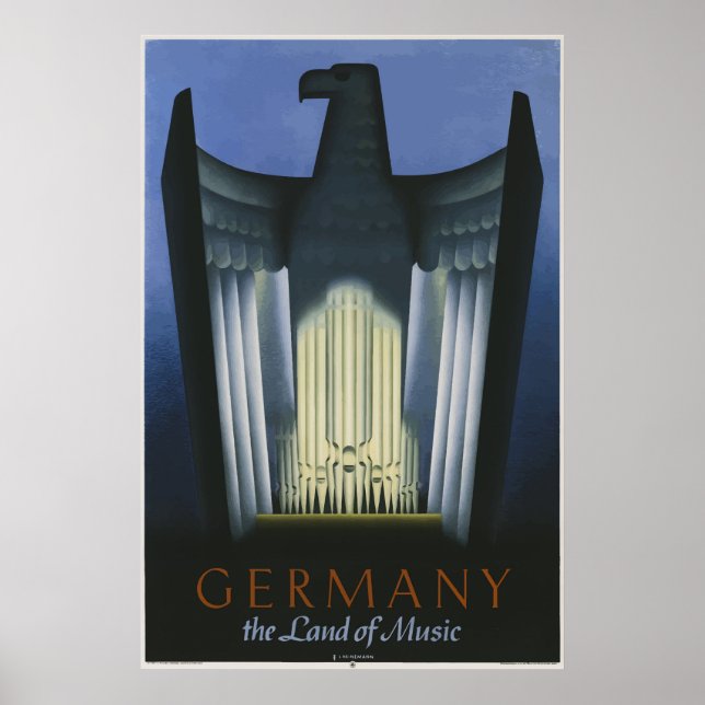 Deutschland Das Land der Musik Vintage Poster (Vorne)
