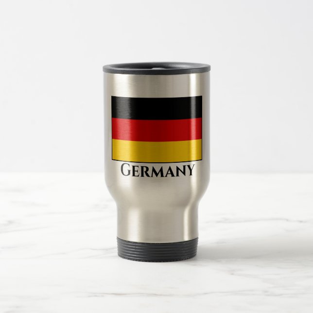 Deutschland (deutsche Flagge) Reisebecher (Mittel)