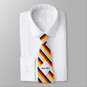 Deutschland Deutsche Flagge Schwarz Personalisieru Krawatte