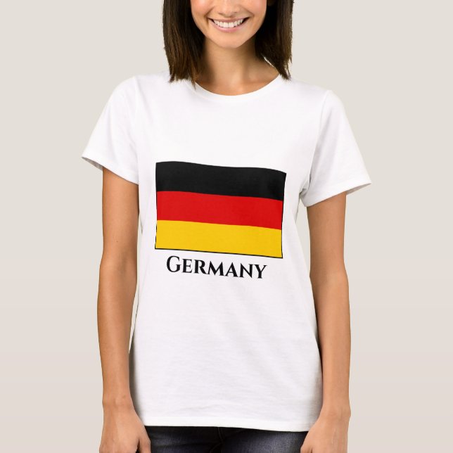 Deutschland (deutsche Flagge) T-Shirt (Vorderseite)