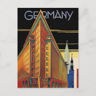 Deutschland. Deutsche Stadtgebäude. Architektur Postkarte