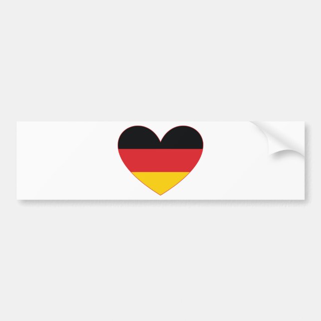 Deutschland/Deutschland Autoaufkleber (Vorne)