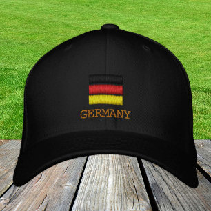 Deutschland & Deutschland Flag Mode / Patrioten Bestickte Baseballkappe