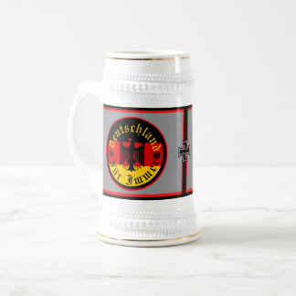 Deutschland/Deutschland Forever/schwarzer Adler/Ei Bierglas