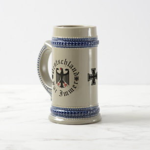 Deutschland/Deutschland Forever/Schwarzer Adler/Ei Bierglas