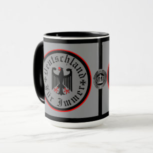 Deutschland/Deutschland Forever/schwarzer Adler/Ei Tasse