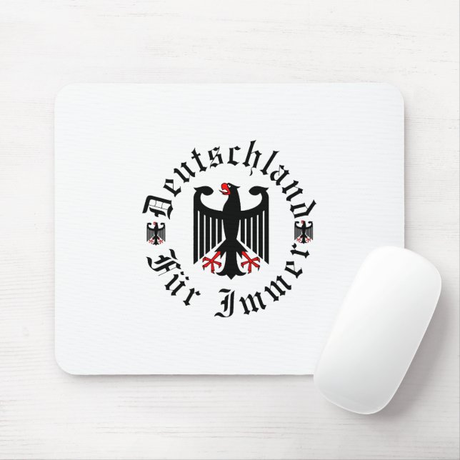 Deutschland/Deutschland Forever/schwarzer Bundesad Mousepad (Mit Mouse)