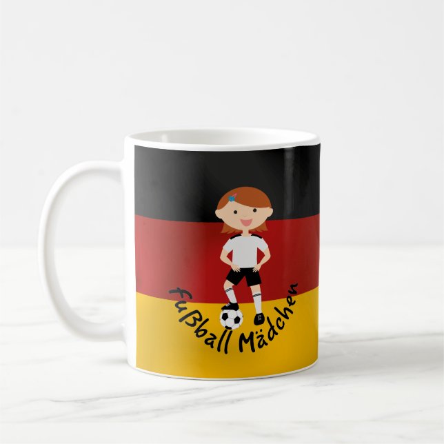 Deutschland Deutschland Fußball Mädchen 3 v2 Kaffeetasse (Links)