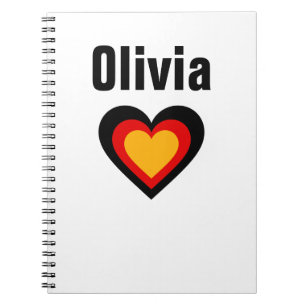 Deutschland/Deutschland unter der Flagge inspirier Notizblock